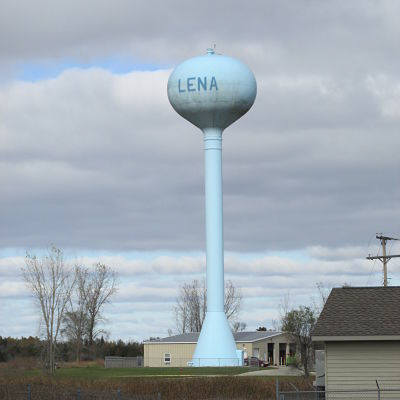 Lena Wisconsin Water Tower